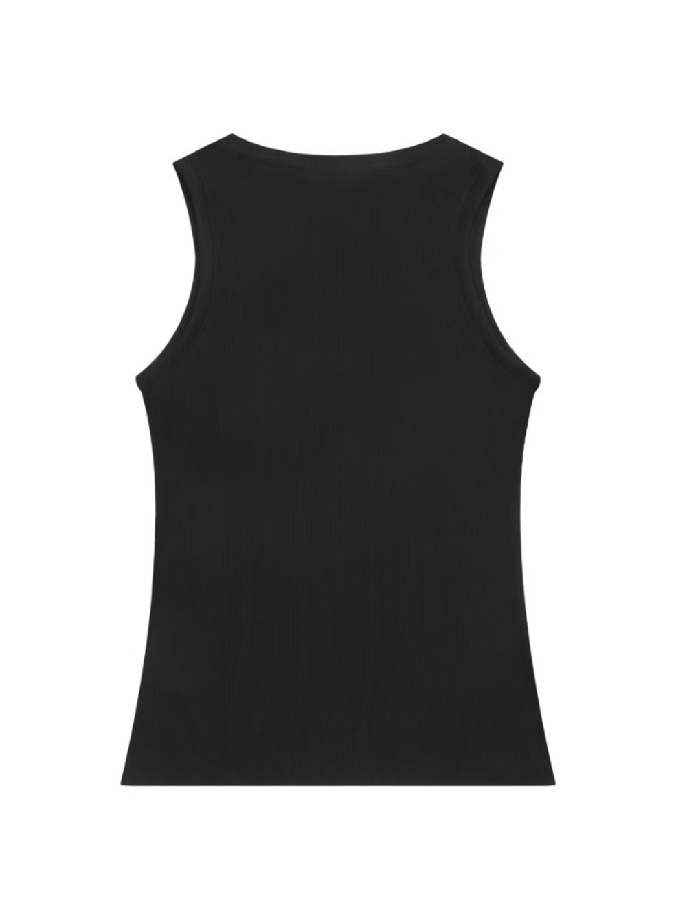 New LOEWE Anagram Embroidered Ribbed Tank Top Black Sleeveless Top - Picture 4 of 7